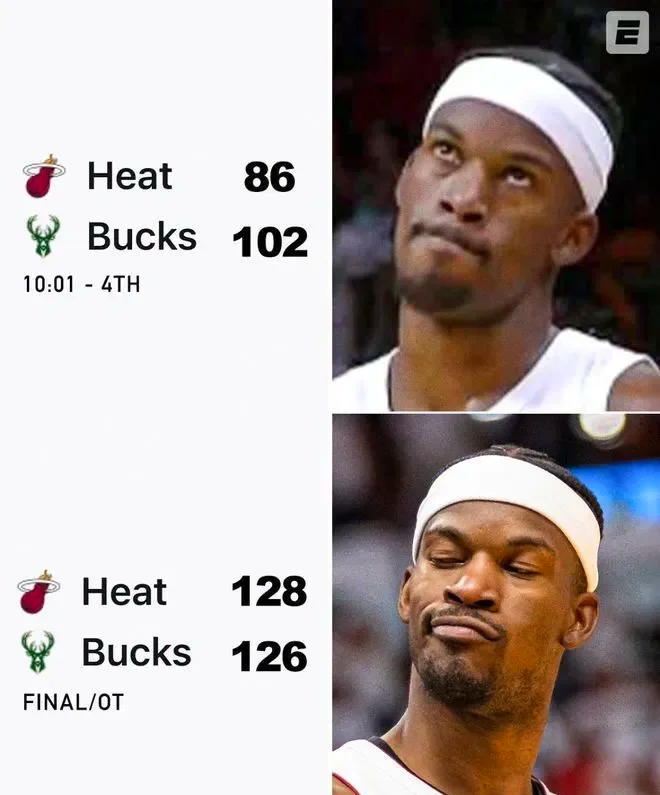 热火逆转战胜人！巴特勒成为关键先生